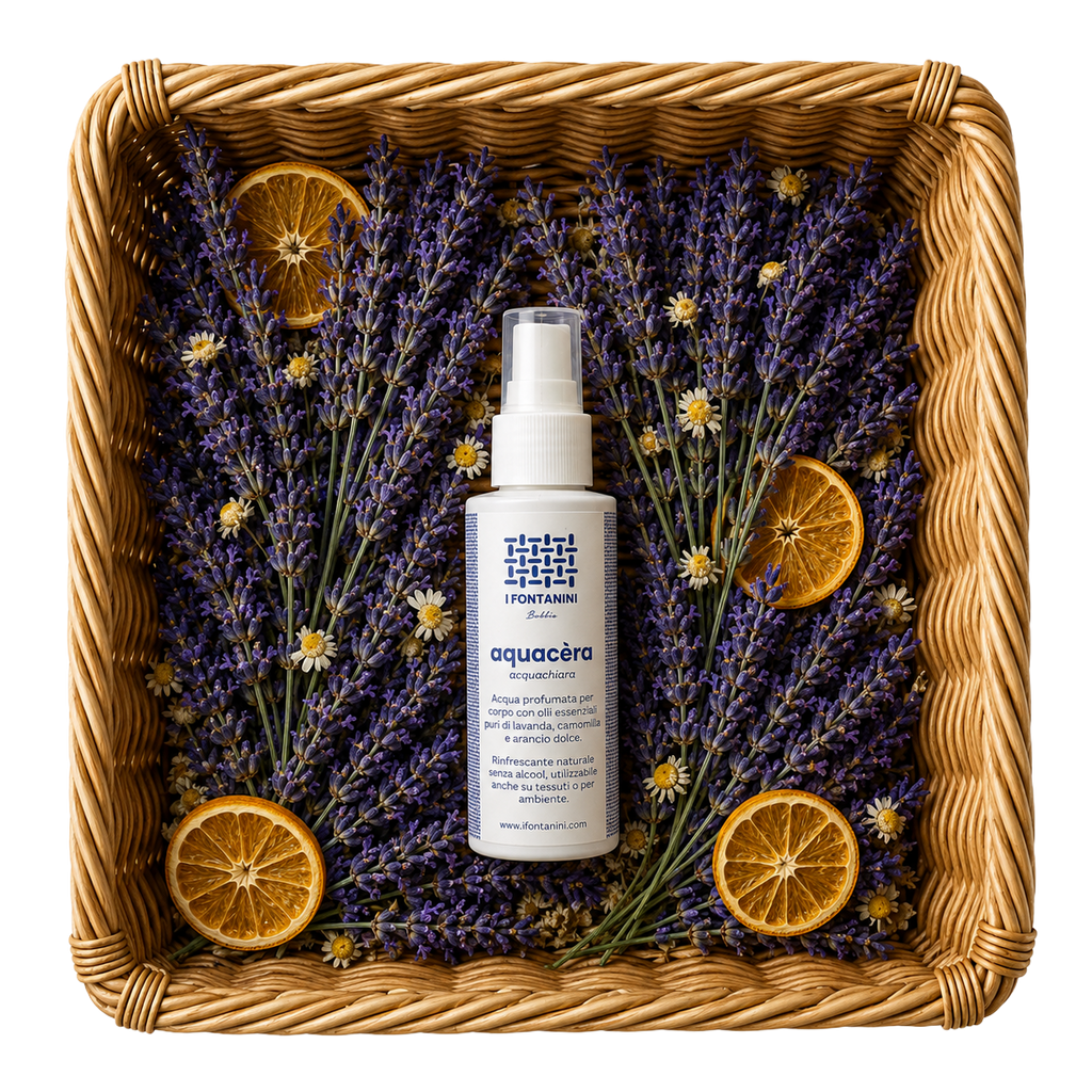 Aquacèra - Acqua profumata all'arancia dolce, lavanda e camomilla