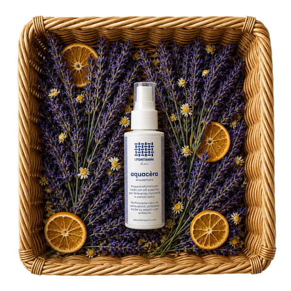 Aquacèra - Acqua profumata all'arancia dolce, lavanda e camomilla