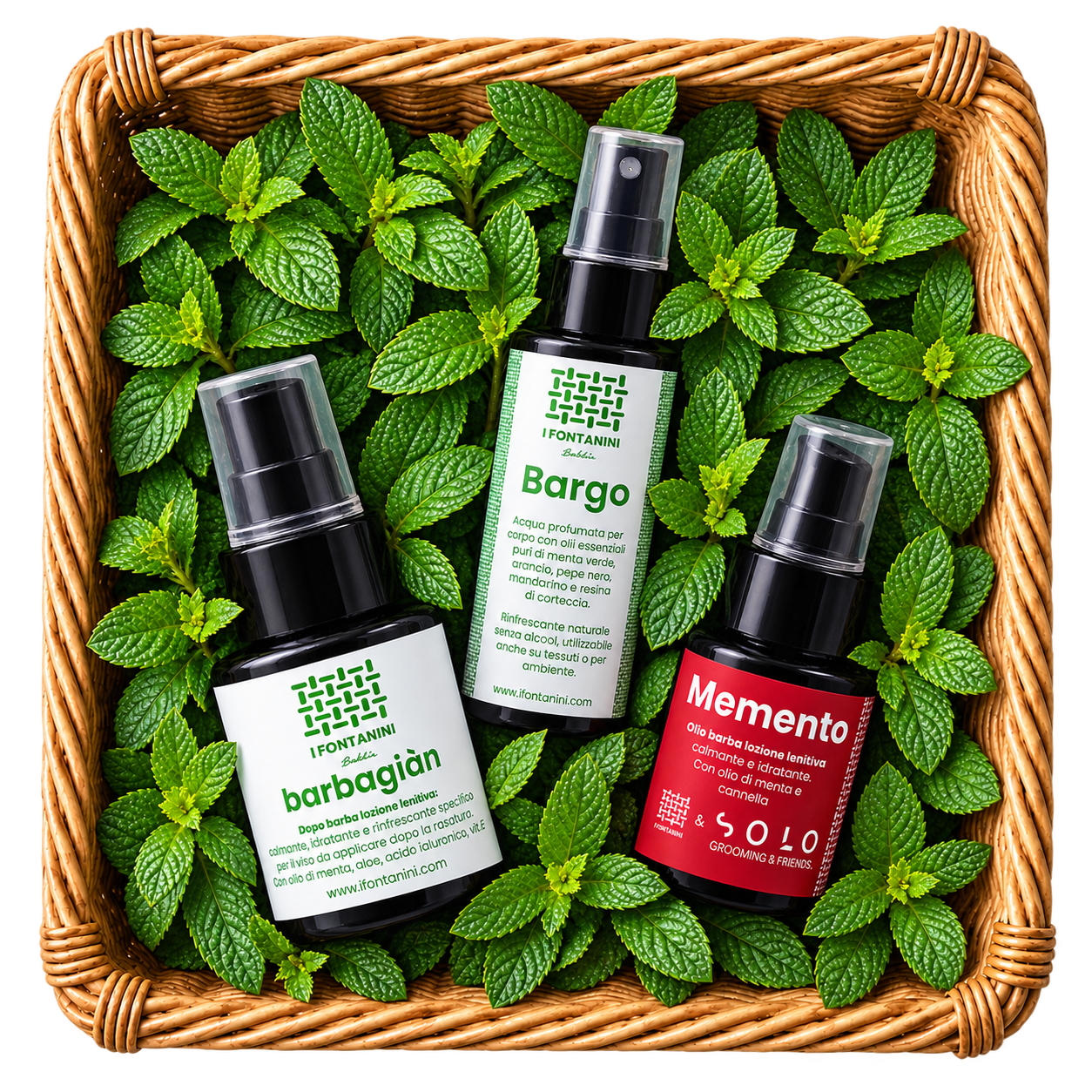 Barba Verde - Il rituale fresco alla menta per barba, viso e profumo quotidiano.