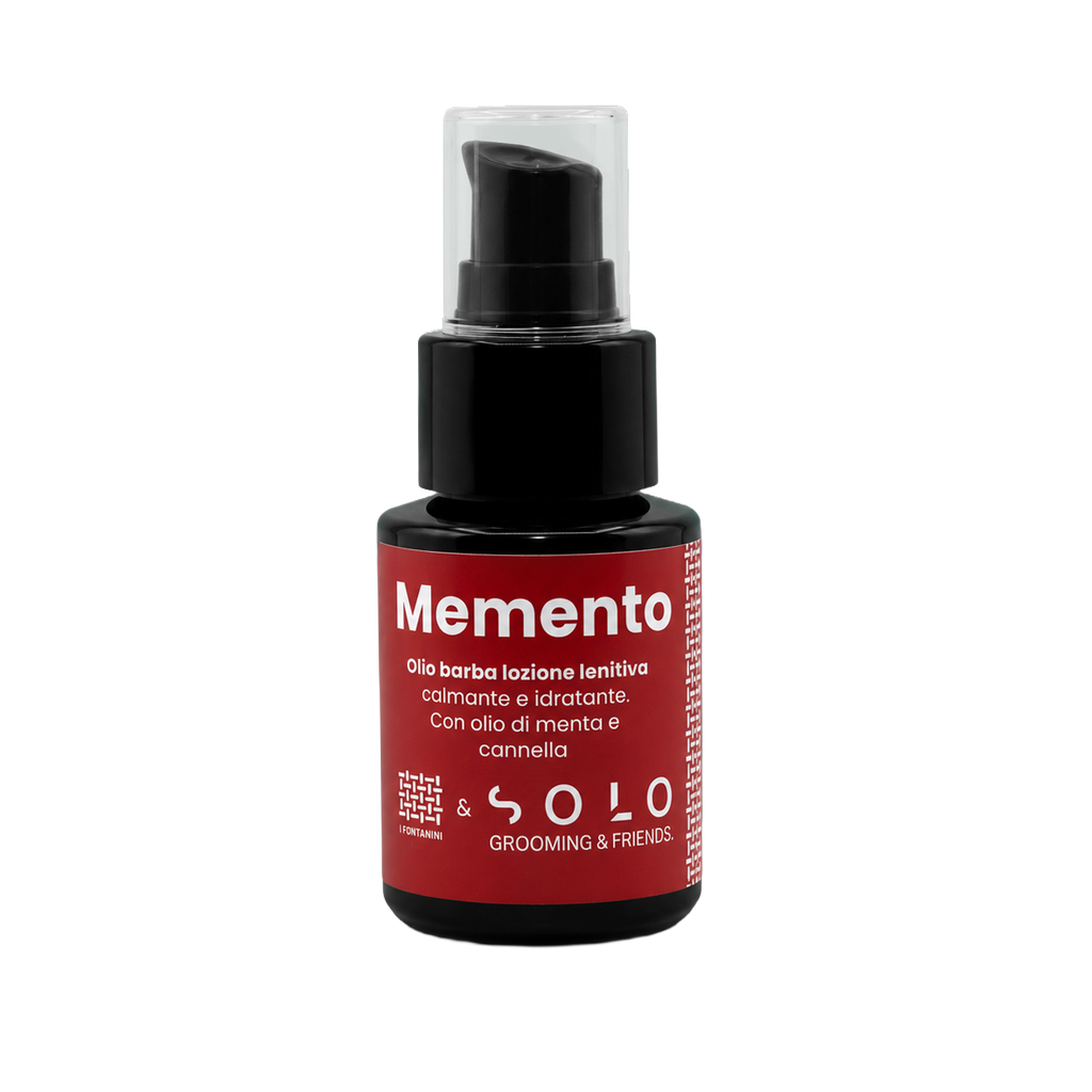 Memento - Olio barba alla menta verde e cannella